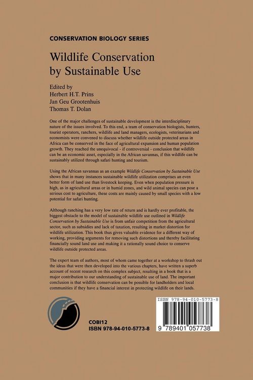 Produktbild: Wildlife Conservation by Sustainable Use