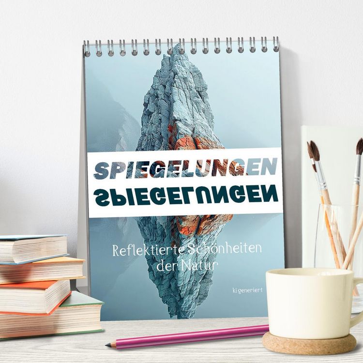 Produktbild: Spiegelungen - Reflektierte Sch&ouml;nheiten der Natur (Tischkalender 2026 DIN A5 hoch), CALVENDO Monatskalender