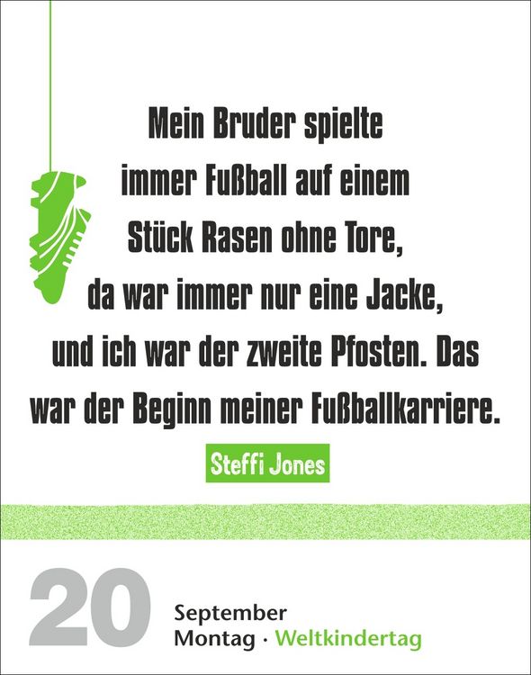 Produktbild: Lattenknaller Tagesabrei&szlig;kalender 2027 - Die witzigsten Fu&szlig;ballerspr&uuml;che