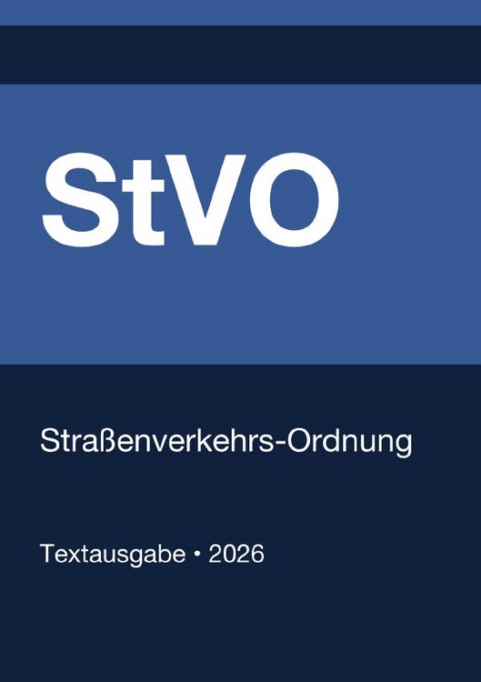 Produktbild: Stra&szlig;enverkehrs-Ordnung (StVO) (Deutschland) 2026