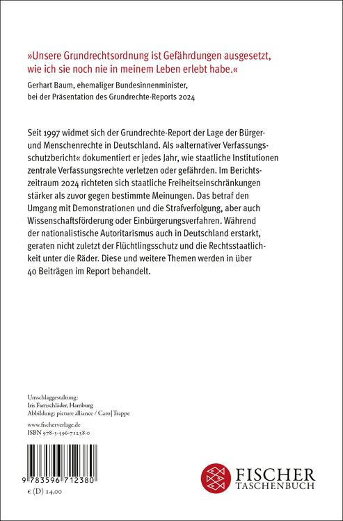 Produktbild: Grundrechte-Report 2025