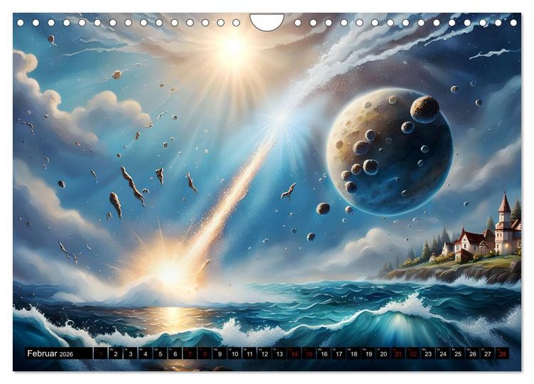 Produktbild: Erde - Blauer &Uuml;berlebensk&uuml;nstler (Wandkalender 2026 DIN A4 quer), CALVENDO Monatskalender