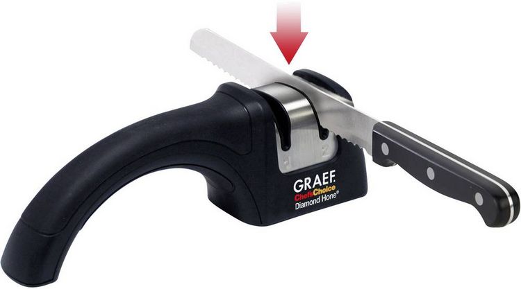 Produktbild: Graef PRONTO PRONTO Messersch&auml;rfer Schwarz, Edelstahl
