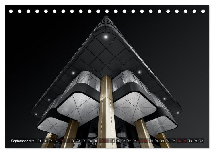Produktbild: MAINHATTEN architektur kunst (Tischkalender 2026 DIN A5 quer), CALVENDO Monatskalender