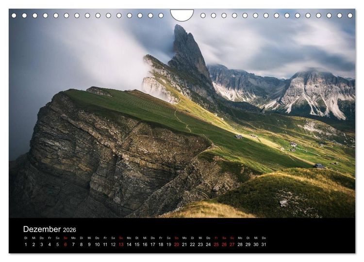 Produktbild: Von Venetien nach S&uuml;dtirol (Wandkalender 2026 DIN A4 quer), CALVENDO Monatskalender