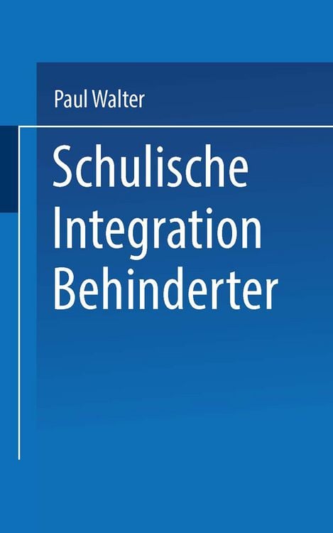 Produktbild: Schulische Integration Behinderter