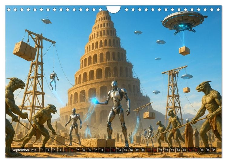 Produktbild: R&auml;tsel aus Stein - Uralte Baukunst neu gedacht (Wandkalender 2026 DIN A4 quer), CALVENDO Monatskalender