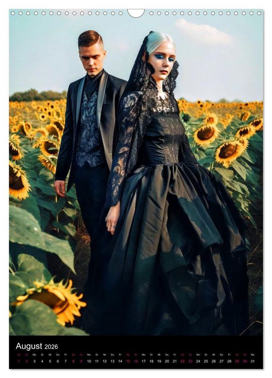 Produktbild: Gothic Kalender - Ein Jahr voller Gothic-Mystik und Eleganz (Wandkalender 2026 DIN A3 hoch), CALVENDO Monatskalender