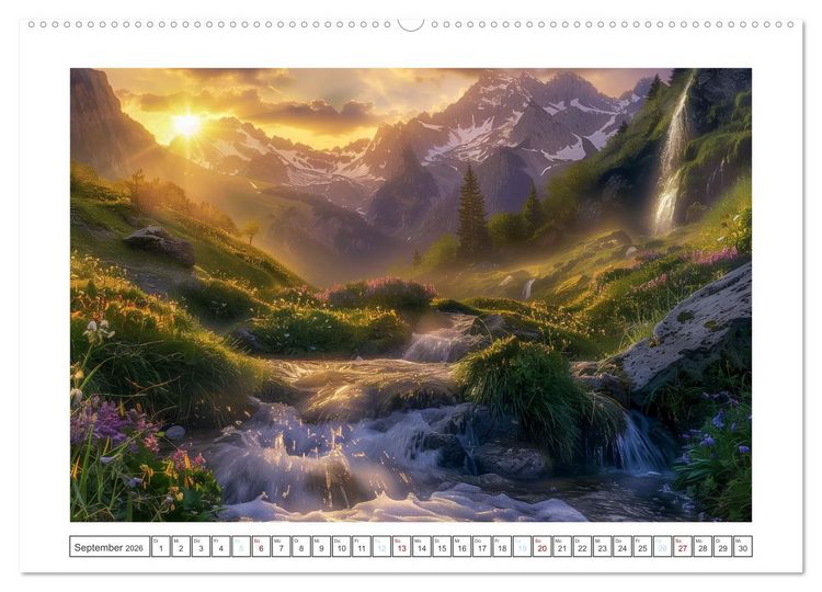Produktbild: Wo Wasser und Magie sich vereinen (hochwertiger Premium Wandkalender 2026 DIN A2 quer), Kunstdruck in Hochglanz