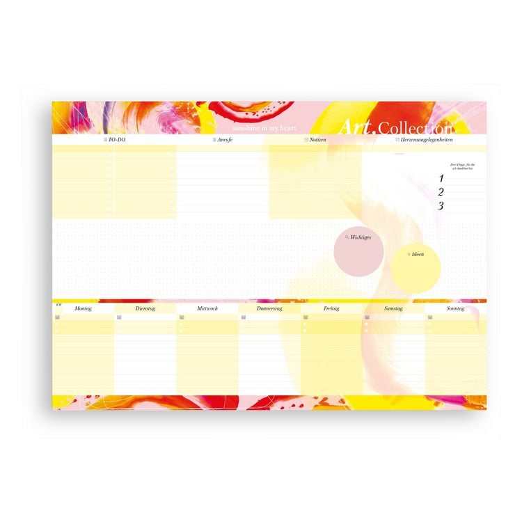 Produktbild: Schreibtischunterlage aus Papier DIN A2| 50 Blatt zum Abrei&szlig;en aus der Art.Collection von Stay Inspired
