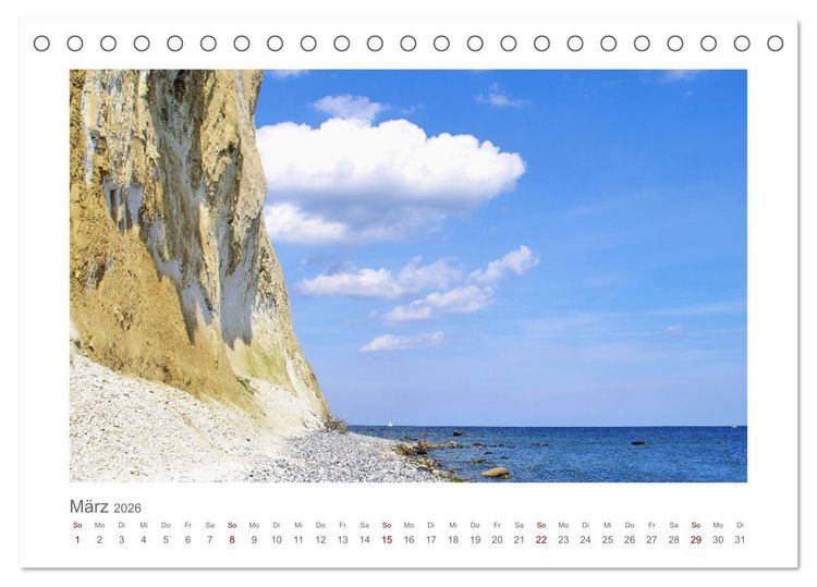 Produktbild: R&uuml;genliebe - Eine Hommage an die Ostseeinsel R&uuml;gen (Tischkalender 2026 DIN A5 quer), CALVENDO Monatskalender