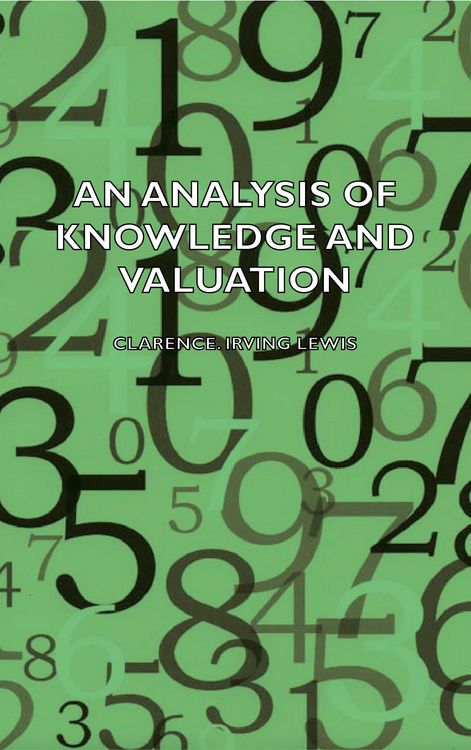 Produktbild: An Analysis of Knowledge and Valuation