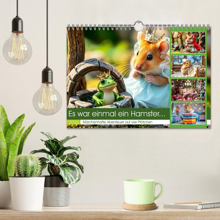 Produktbild: Es war einmal ein Hamster... M&auml;rchenhafte Abenteuer auf vier Pf&ouml;tchen (Wandkalender 2026 DIN A4 quer), CALVENDO Monatskalender