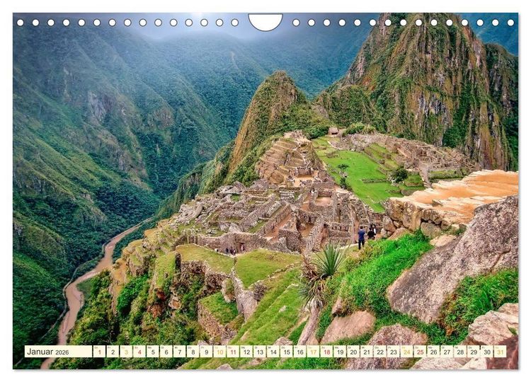 Produktbild: Machu Picchu - Stadt der Inka (Wandkalender 2026 DIN A4 quer), CALVENDO Monatskalender