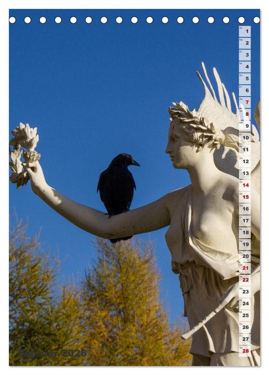 Produktbild: Schweriner Schloss - Impressionen aus Mecklenburg-Vorpommern (Tischkalender 2026 DIN A5 hoch), CALVENDO Monatskalender