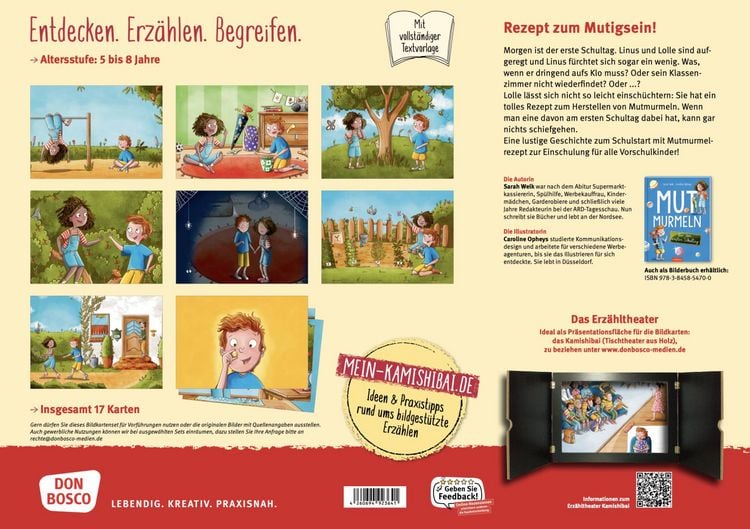 Produktbild: Mutmurmeln für den ersten Schultag. Kamishibai Bildkartenset