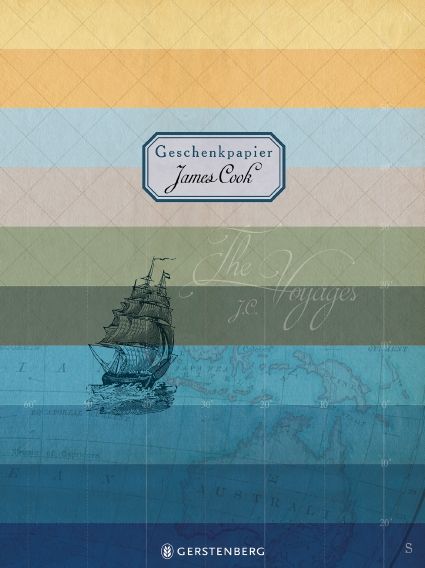 Produktbild: James Cook Geschenkpapier-Heft - Motiv The Voyages