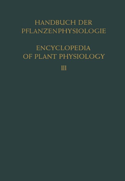 Produktbild: Pflanze und Wasser / Water Relations of Plants