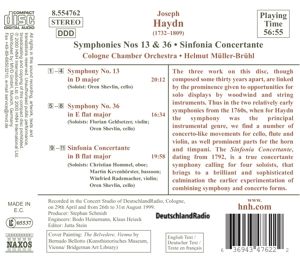 Produktbild: M&uuml;ller-Br&uuml;hl, H: Sinfonien 13+36/Sinfonia C
