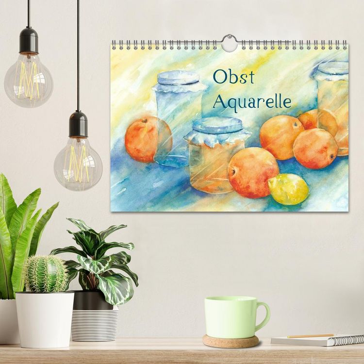 Produktbild: Obst Aquarelle (Wandkalender 2026 DIN A4 quer), CALVENDO Monatskalender