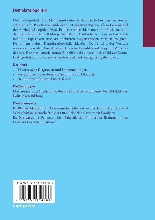 Produktbild: Demokratiepolitik