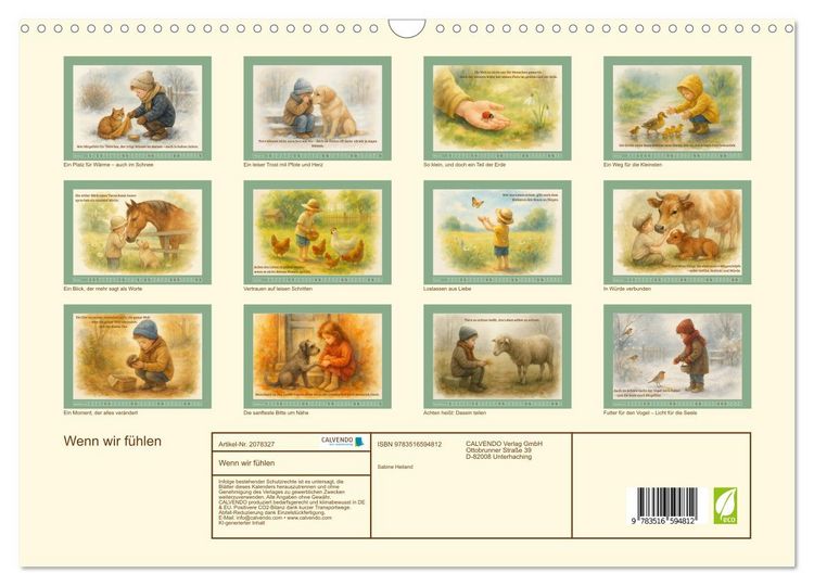Produktbild: Wenn wir f&uuml;hlen (Wandkalender 2026 DIN A3 quer), CALVENDO Monatskalender