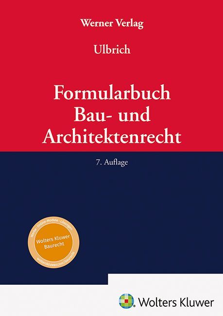 Produktbild: Formularbuch Bau- und Architektenrecht