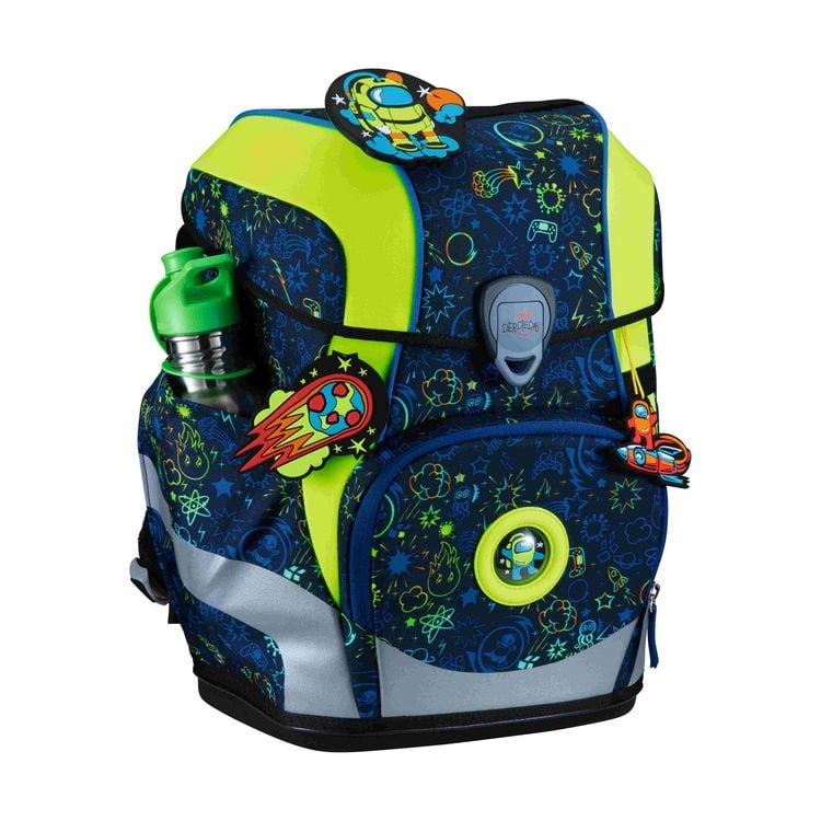 Produktbild: DerDieDas Schulranzen Set ErgoFlex Tiny, Schulranzen Set, 5tlg, Neon Crazy
