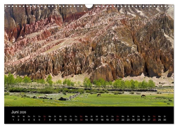 Produktbild: MUSTANG - das verborgene K&ouml;nigreich im Himalaya (Wandkalender 2026 DIN A3 quer), CALVENDO Monatskalender