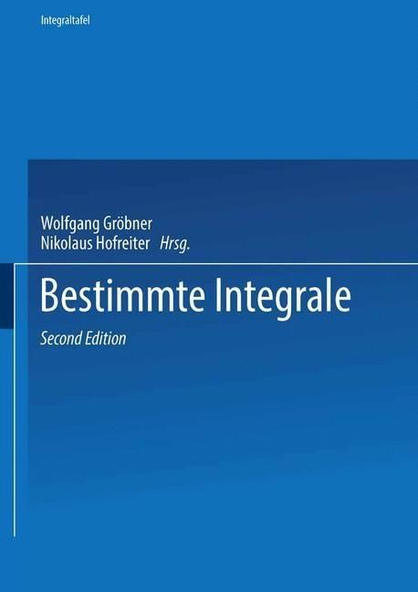 Produktbild: Zweiter Teil Bestimmte Integrale