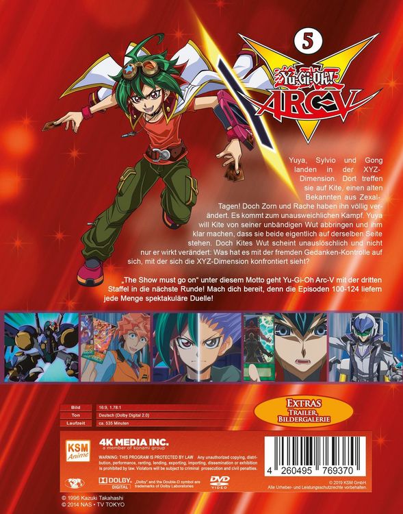 Produktbild: Yu-Gi-Oh! Arc-V - Staffel 3.1: Episode 100-124 [5 DVDs]