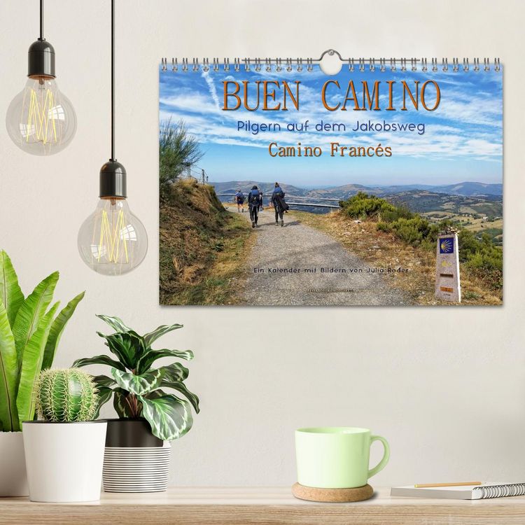 Produktbild: Buen Camino - pilgern auf dem Jakobsweg - Camino Franc&eacute;s (Wandkalender 2026 DIN A4 quer), CALVENDO Monatskalender