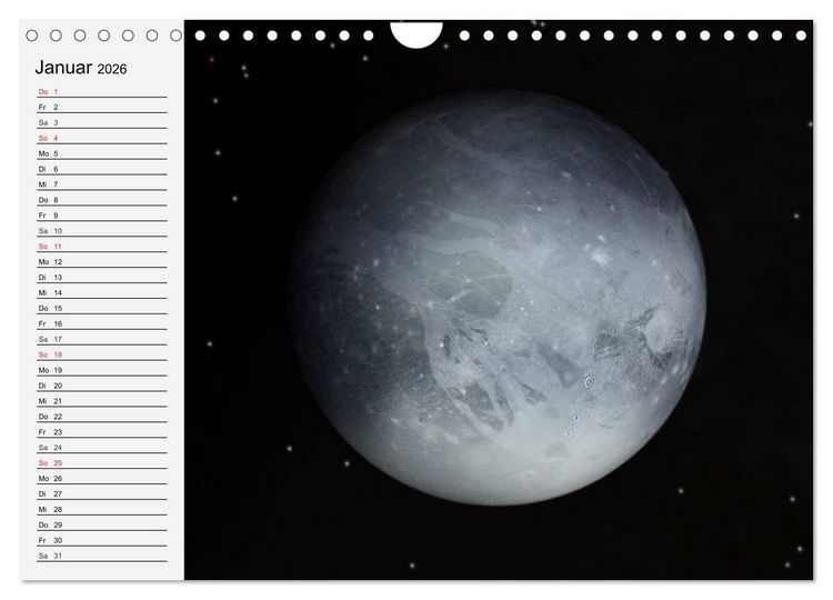 Produktbild: Sonne, Monde und Planeten (Wandkalender 2026 DIN A4 quer), CALVENDO Monatskalender