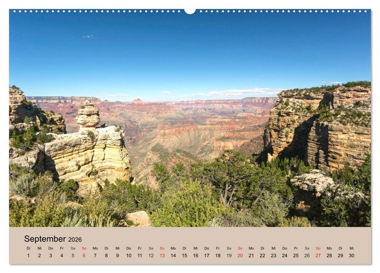Produktbild: Faszination USA - traumhafter S&uuml;dwesten (Wandkalender 2026 DIN A2 quer), CALVENDO Monatskalender
