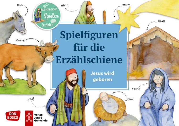 Produktbild: Jesus wird geboren. Erz&auml;hlschienen-Figurenset