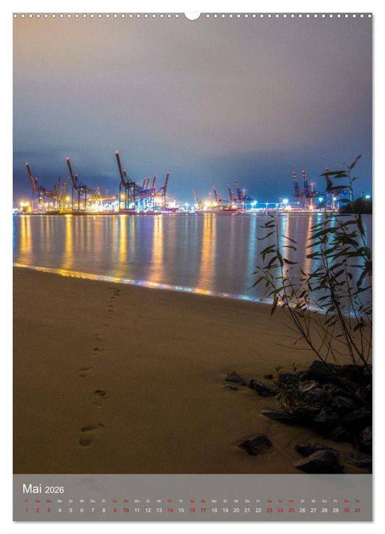 Produktbild: Hamburg - Die sch&ouml;nste Hafenstadt (Wandkalender 2026 DIN A2 hoch), CALVENDO Monatskalender