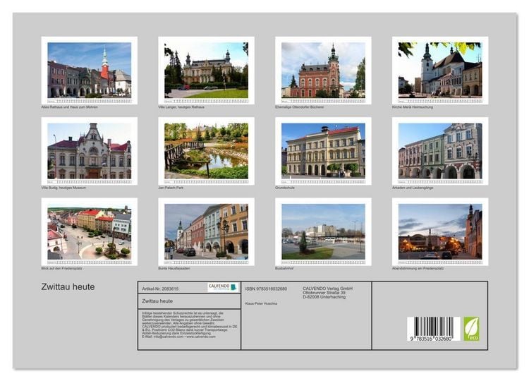 Produktbild: Zwittau heute (Wandkalender 2026 DIN A3 quer), CALVENDO Monatskalender