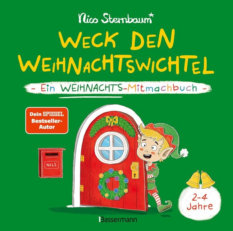Produktbild: Weck den Weihnachtswichtel. Ein Weihnachts-Mitmachbuch.Zum Sch&uuml;tteln, Schaukeln, Pusten und mehr. Von 2 bis 4 Jahren