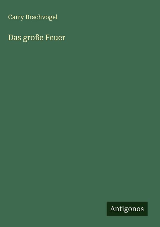 Produktbild: Das gro&szlig;e Feuer