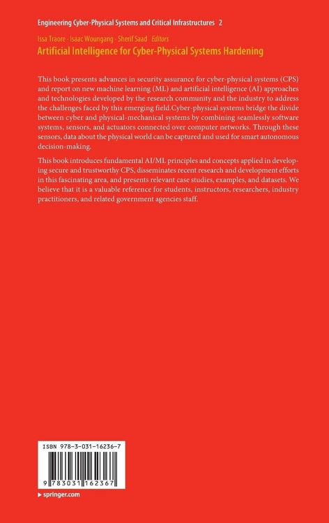 Produktbild: Artificial Intelligence for Cyber-Physical Systems Hardening