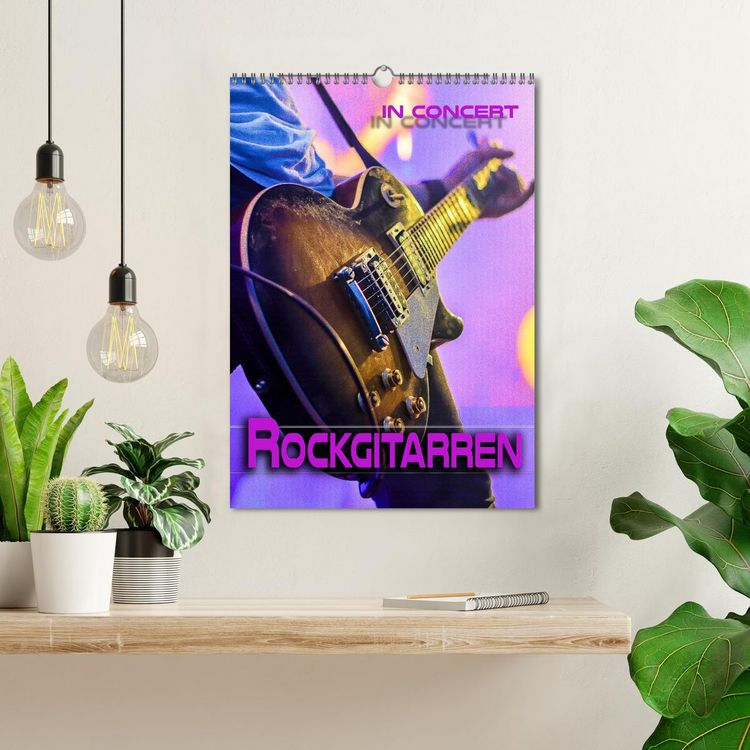 Produktbild: Rockgitarren in Concert (Wandkalender 2026 DIN A3 hoch), CALVENDO Monatskalender