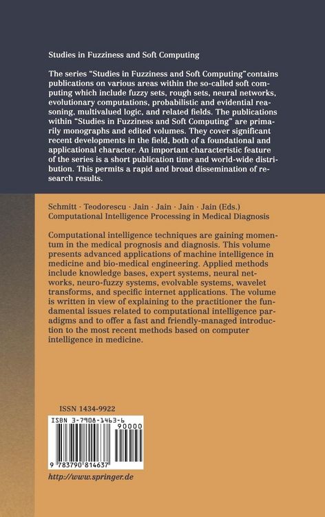 Produktbild: Computational Intelligence Processing in Medical Diagnosis