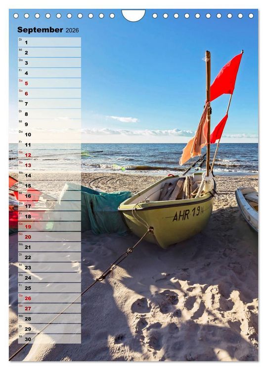 Produktbild: An der See Geburtstagsplaner (Wandkalender 2026 DIN A4 hoch), CALVENDO Monatskalender