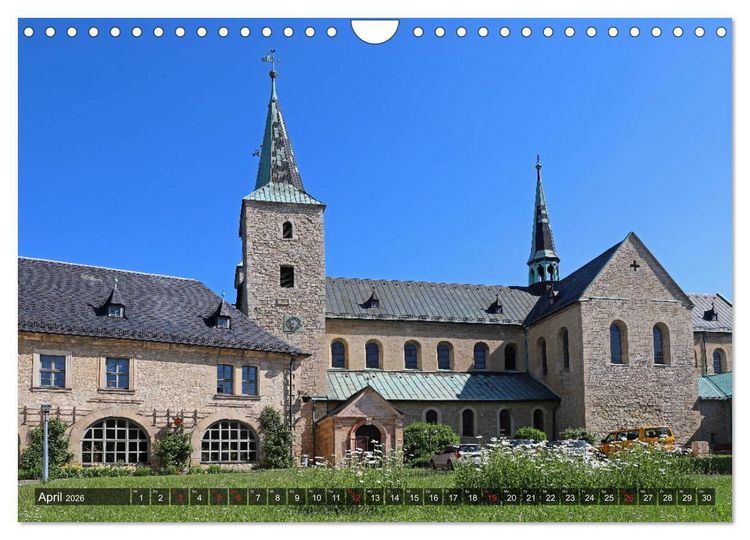 Produktbild: Stra&szlig;e der Romanik im Harz - eine Rundreise von Magdeburg in den Harz (Wandkalender 2026 DIN A4 quer), CALVENDO Monatskalender