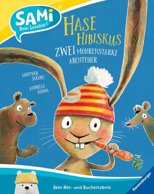 Produktbild: SAMi &ndash; dein Leseb&auml;r - Hase Hibiskus - Zwei m&ouml;hrenstarke Abenteuer
