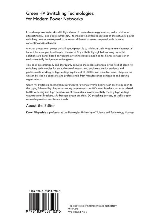 Produktbild: Green Hv Switching Technologies for Modern Power Networks