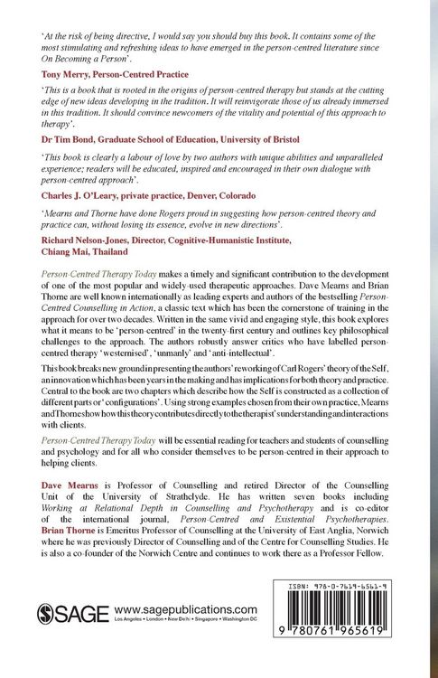 Produktbild: Person-centred Therapy Today
