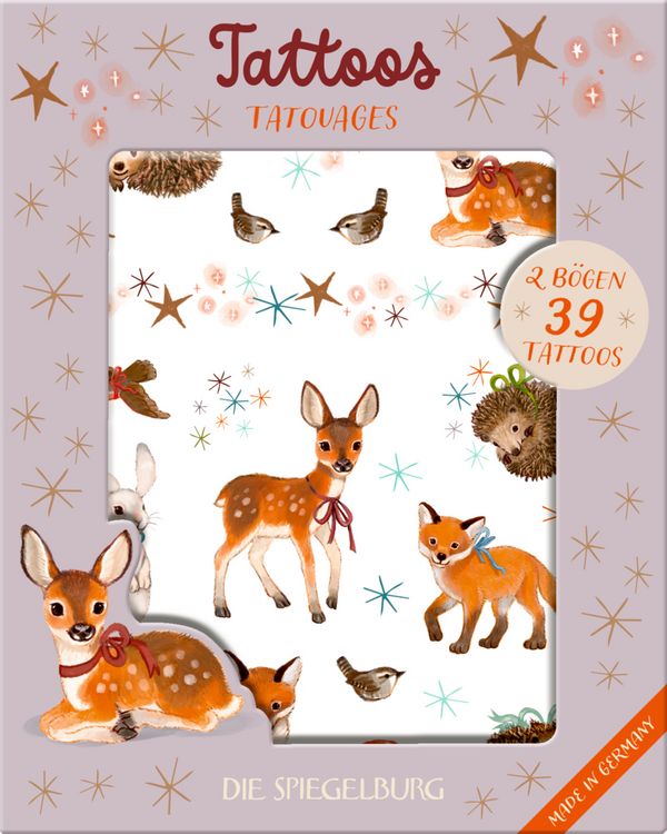 Produktbild: Tattoos - Wintertiere im Weihnachtswald