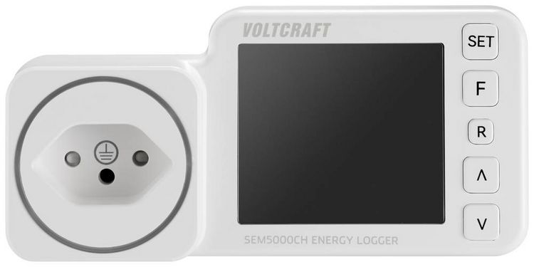 Produktbild: VOLTCRAFT SEM5000 CH Energiekosten-Messger&auml;t Kostenprognose, Alarmfunktion, Stromtarif einstellbar, Datenloggerfunktion