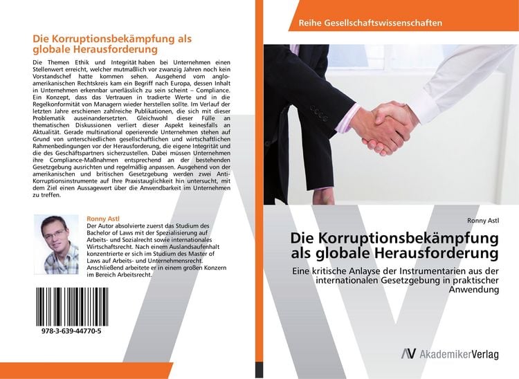 Produktbild: Die Korruptionsbek&auml;mpfung als globale Herausforderung